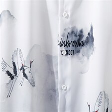 1日系休闲大码M-5XL潮流风短袖衬衫男灰墙风QCS7250P45控68，男装T恤，星座226-2