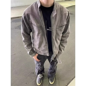 夹克外套男新款男士时尚套装一套搭配牛仔裤帅气衣服男装 J88674图片