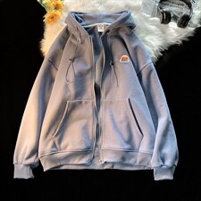 50%棉300克秋季新款港风宽松连帽开衫卫衣夹克外套W2205-P68控88，男装夹克，电商A036A