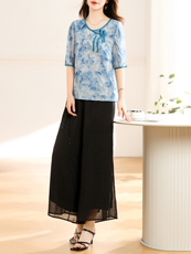 2025年夏季新款复古风清爽舒适套装，女装套装/套裙，多彩