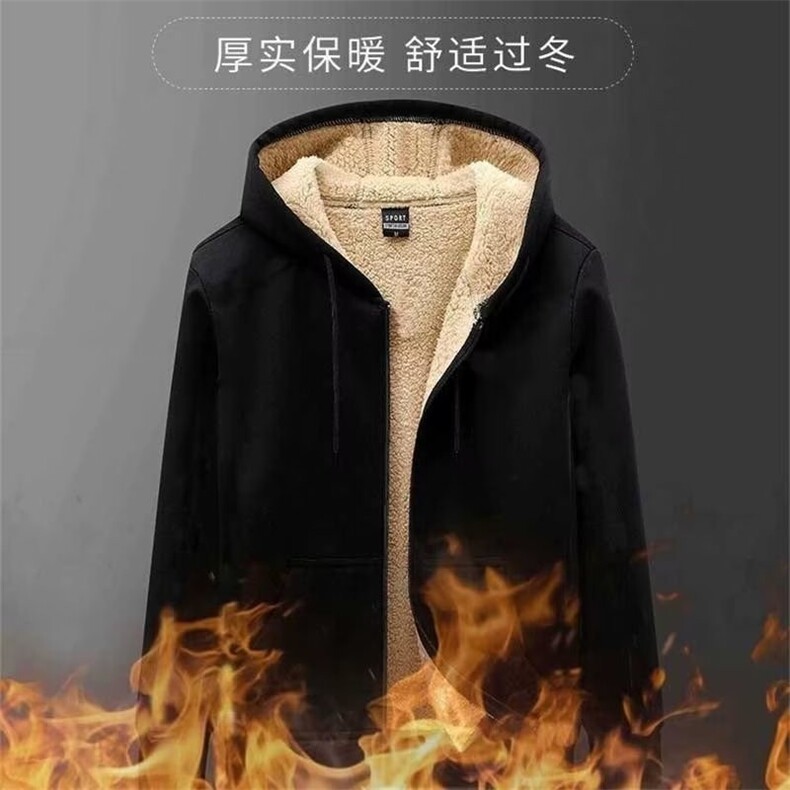 1506-1/G羊羔绒开衫拉链卫衣0/P29.5男士拉链外套长袖冬季男装,女装短外套,星座1506A
