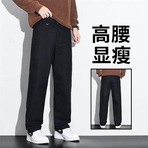 秋冬男式休闲裤弹力秋季厚款潮流百搭商务青年长裤Y8106-p48外贸图片