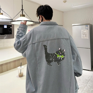 牛仔夹克男大码牛仔外套男茄克 NJ77413-P60图片