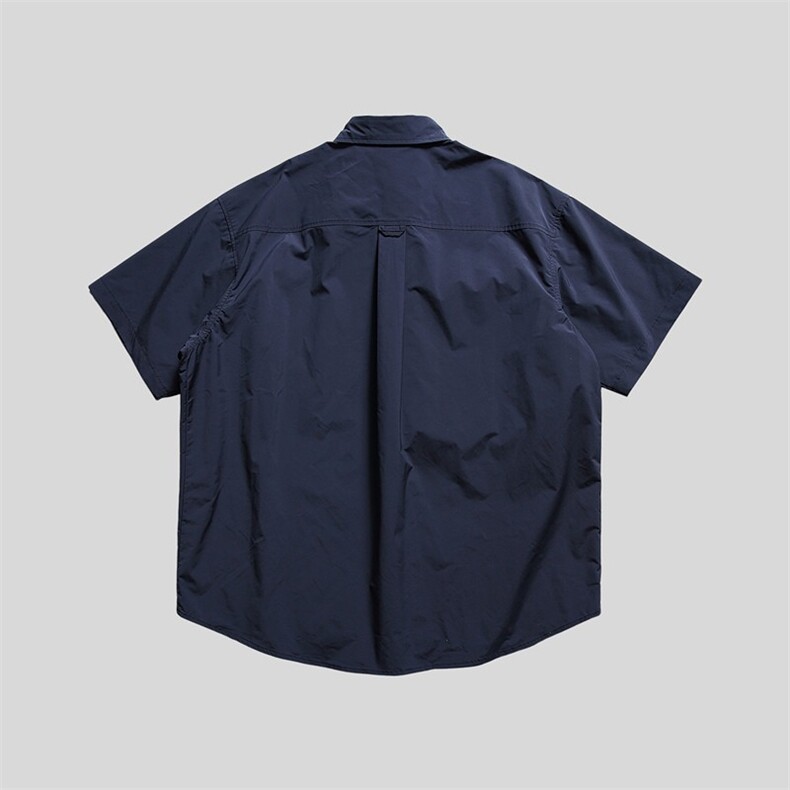 山系户外速干日系机能多口袋男宽松工装短袖衬衫LS2259P40,男装T恤,星座1013-5