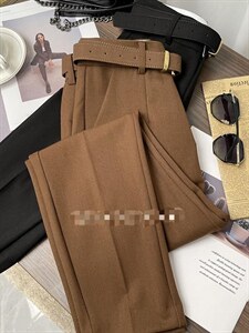 毛呢人字纹小脚裤,其它,袖洛哥弟