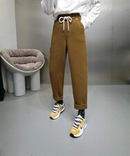 加绒针织休闲裤，女装休闲裤，欧夏丽