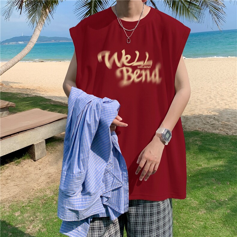 量大图低自动【有货】纯棉背心HD019-1-BX2516-P20，男装背心/马甲，电商019-1