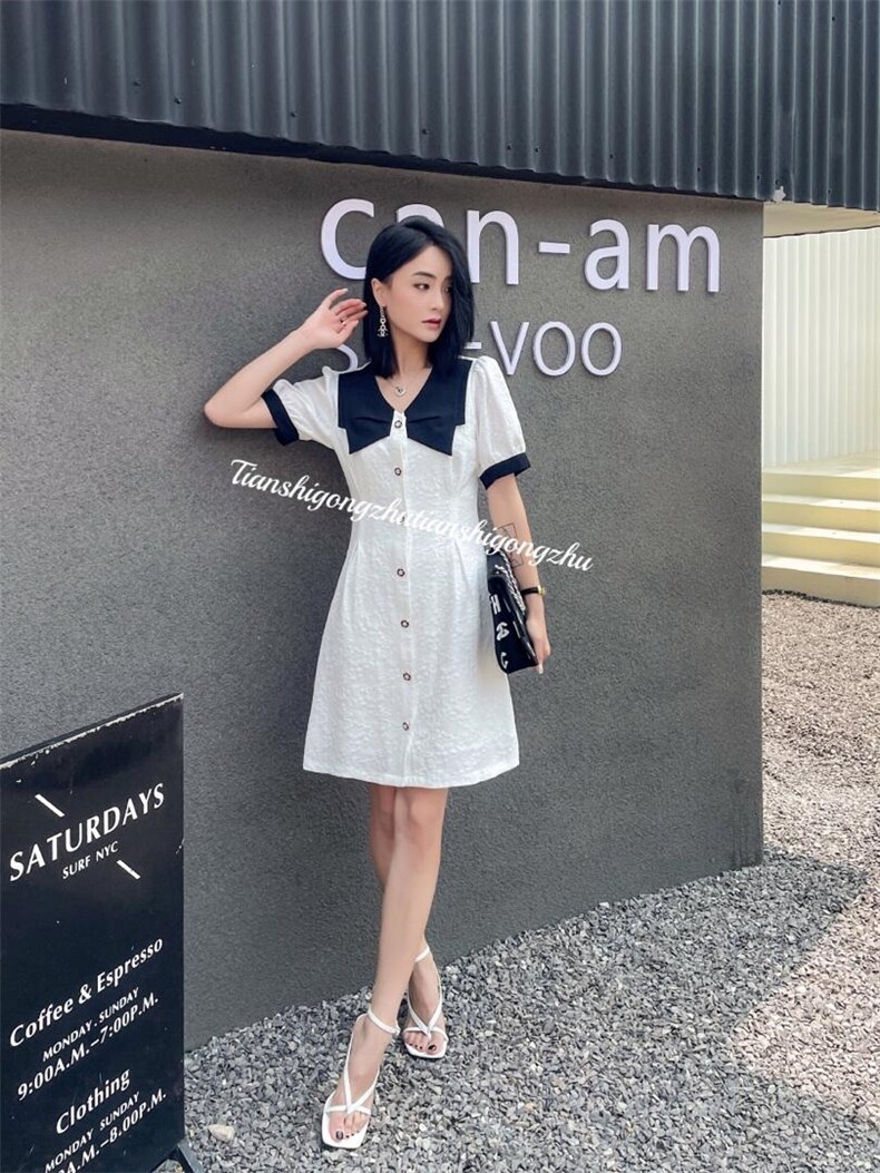 提花连衣裙夏季热卖中，女装连衣裙，天使公主