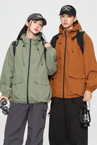 无影墙连帽冲锋衣情侣外套防风防水登山服夹克男JH-JK2381-P55图片
