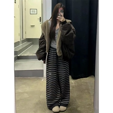 两面穿现货重磅短款座山雕棉衣男女双面穿毛毛绒棉服加厚外套，男装棉衣，电商A486