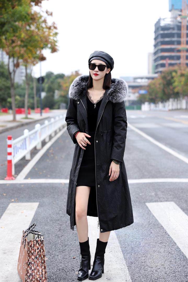 超大狐狸毛皮羽绒显瘦收腰冬季单品，其它，澳洛菲