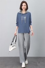 休闲运动套装女2025春秋新款中年宽松卫衣卫裤妈妈减龄显瘦两件套，女装套装/套裙，悦见她