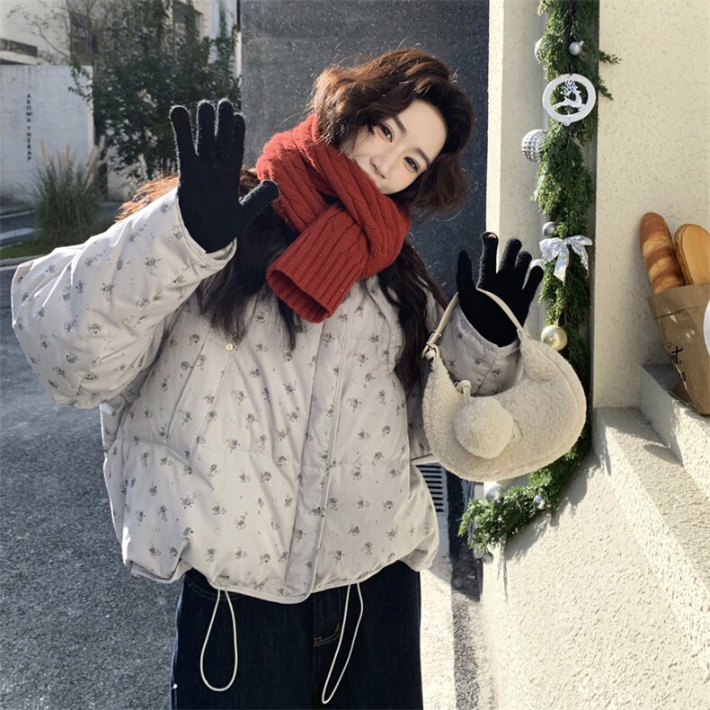 新款 主推碎花保暖50绒羽绒服2677-P245-K368图片