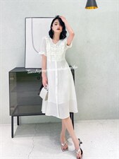 风盘扣连衣裙，女装连衣裙，天使公主