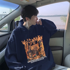 抖音得物供货可提供视频秋冬重磅美式宽松连帽卫衣DL2060，男装卫衣，电商A486