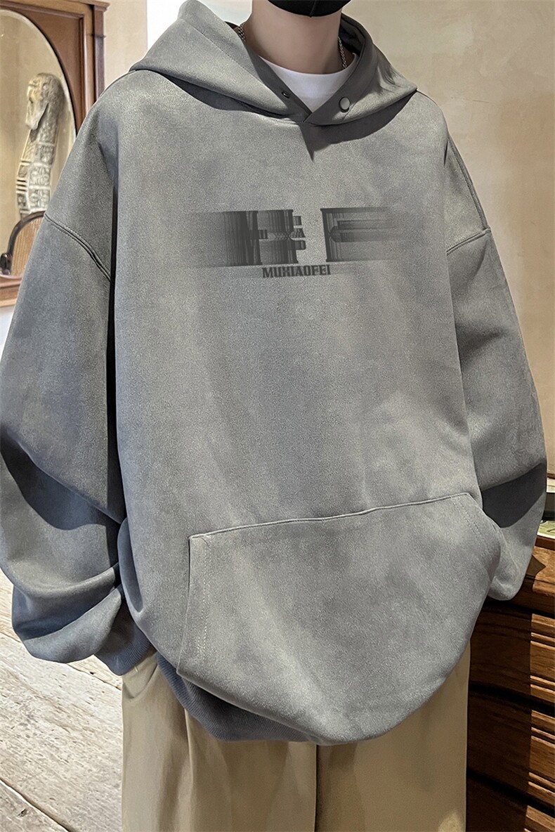 量大优可提供视频麂皮绒卫衣连帽HD019-1-LPWY4220-P40,男装卫衣,电商019-1