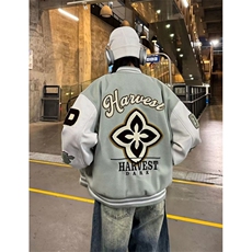 棒球服外套男春季新款运动保暖上衣宽松休闲开衫夹克JW1038，男装夹克，星座1116A（原606A-3）