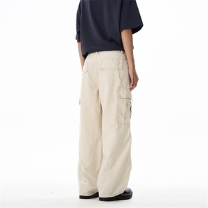 美式复古洗褪baggy阔腿工装裤男女宽松直筒XZ201-D1222 P55图片