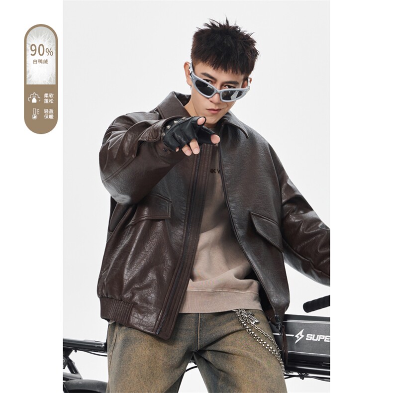 2025冬季新款港风无影墙大码90%白鸭绒羽绒服M-4X6602-特P259,男装羽绒服,电商A022