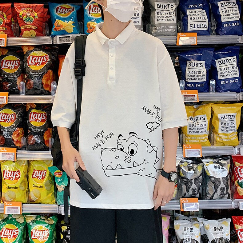 PL57136-P35翻领短袖polo衫男大码胖子半袖t恤男有领保罗衫模特,男装Polo衫,电商A040
