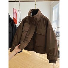 网图有货美拉德男女同款棉服大口袋加厚工装加厚棉衣A1226-P65，男装棉衣，星座1505