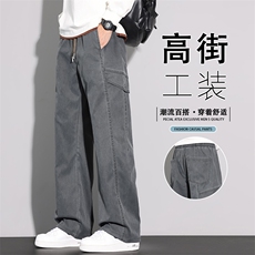 2026新款直筒工装休闲裤男青少年百搭男士简约工装裤K6675-P55，男装工装外套，星座610（原A335）