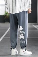 秋季裤子男休闲裤韩版潮流宽松百搭束脚裤九分裤潮牌DS911T，男装休闲裤，电商A102