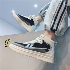 秋季%帆布鞋运动潮鞋ins港风休闲撞色板鞋XZ1118-GB669，男鞋帆布鞋，星座1118