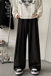 8XL-M 特大码风棉麻裤男长裤子宽松直筒型休闲拖地裤k955P65图片