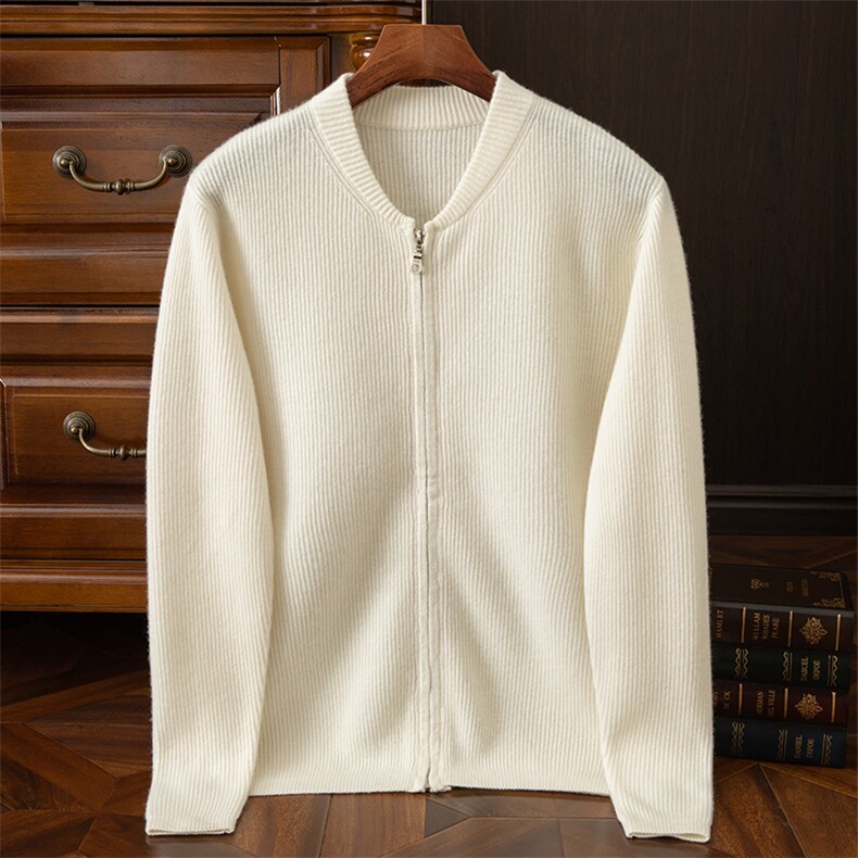 时尚男士羊绒开衫经典元宝针织设计舒适保暖简约百搭，男装羊绒开衫，鼎坤羊绒