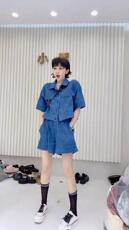 一杭王炸款牛仔丝套装，女装职业装，一杭