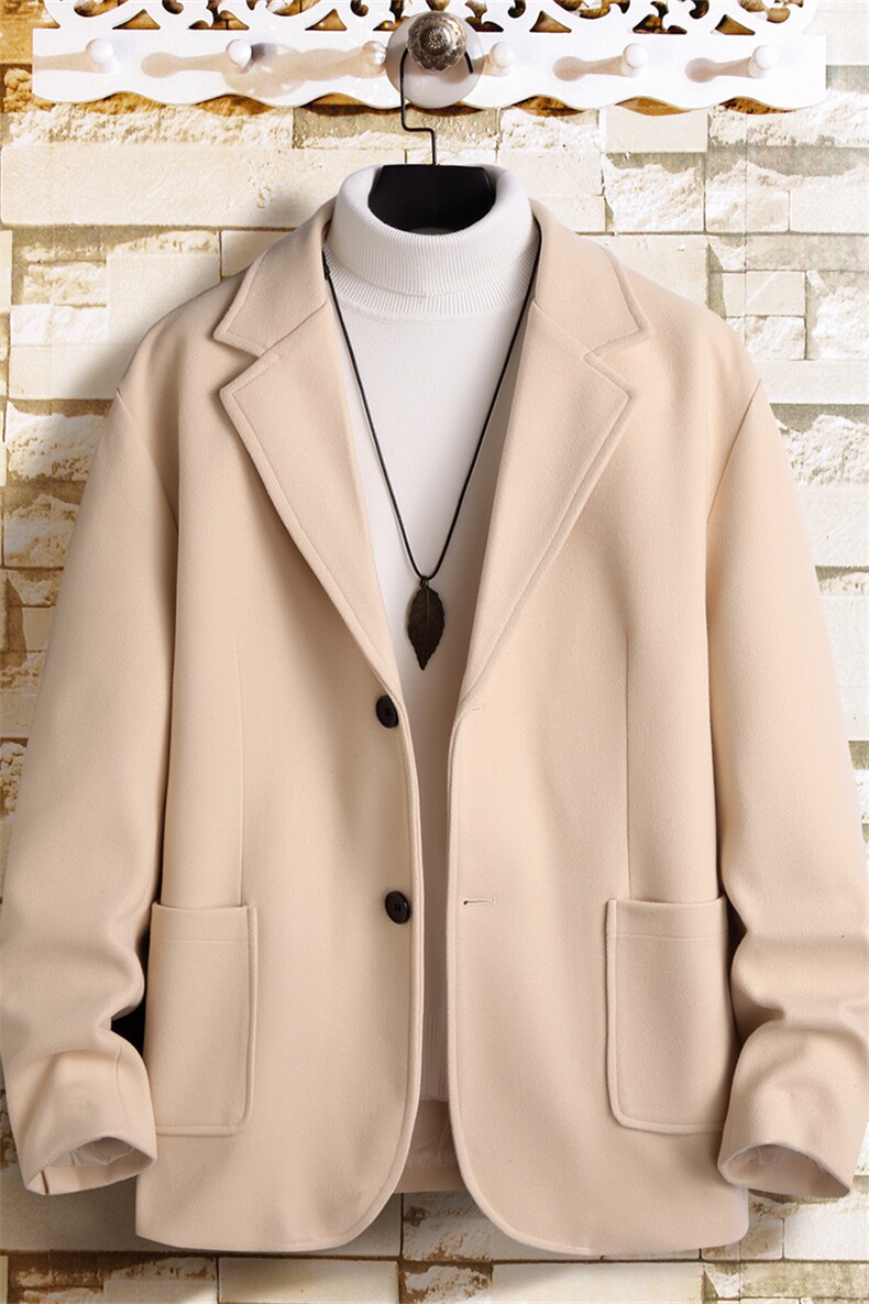 N6169/P95加棉P105冬季新开叉呢料毛呢西服男宽松外套上衣呢大衣,男装毛呢大衣,电商A141