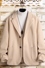 N6169/P95加棉P105冬季新开叉呢料毛呢西服男宽松外套上衣呢大衣，男装毛呢大衣，电商A141