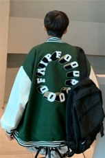 A棒球服外套男潮牌ins嘻哈春秋新款高街宽松拼接夹克W2284-P58，男装夹克，星座512-2