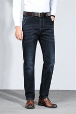 Z6127钱塘2020-2春秋中年男士纯色长裤商务休闲牛仔裤主推款P60，男装牛仔裤，钱塘207-2