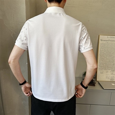 新款男士翻领短袖Polo衫时尚百搭休闲上衣T恤潮PL9008-P65，男装T恤，电商A237