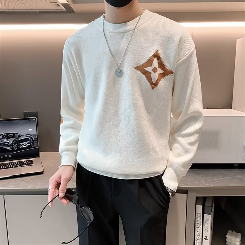 韩版潮流个性针织男春秋修身上衣长袖圆领毛衣青年时尚S573/P50,男装针织衫/毛衣,星座506