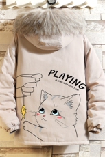MM48129-P130冬季大毛领衣男士大码加厚袄男服砖墙挂拍，男装棉衣，电商A040A