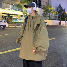 日系cityboy情侣冲锋衣夹克男秋季潮牌小众连帽外套JK08719-P50，男装夹克，星座308B-1