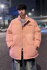 外景冬季加厚面包服男宽松保暖棉衣字母印花立领外套MF00434/P90，男装棉衣，电商B316