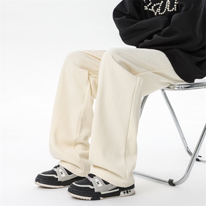 8XL-M灯芯绒加绒裤子大码雪尼尔休闲长裤直筒裤KZ1925P55加绒65图片