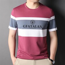 爸爸夏装短袖薄款T恤夏季新款中老年男士商务休闲polo衫上衣，男装T恤，电商B212（原钱塘6029）