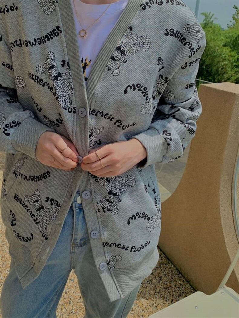 小熊开衫S-M，其它，尚映