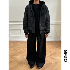 PU皮座山雕男女加绒保暖防兔毛棉衣外套M2566-P90，男装棉衣，星座1213