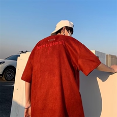 春季圆领标准T恤日常时尚潮牌五分袖百搭流行潮流男时尚都市，男装T恤，星座716-4
