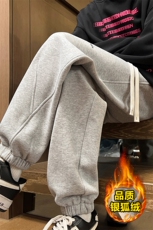 加绒加厚休闲男裤子416B-1-KL2303-特P45限78绒P55，男装休闲裤，星座416B-1