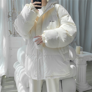 MY6139/P110冬季连帽宽松刺绣摇粒绒棉衣男大码面包服棉袄外套男图片