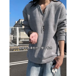 XZ809A/SYR59/特P24/控48/加绒特P34/控58 小香风雪尼尔V领卫衣图片