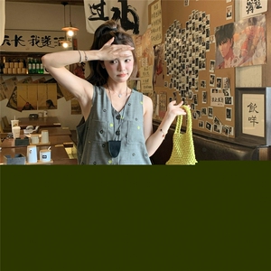 休闲法式深灰色小雏菊连体裤女夏2025新款小个子爆款慵懒风连衣裤图片