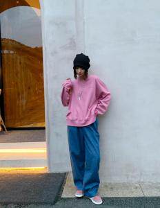 希希野子秋新款小字母圆领卫衣22152，女装卫衣/绒衫，XXYZ